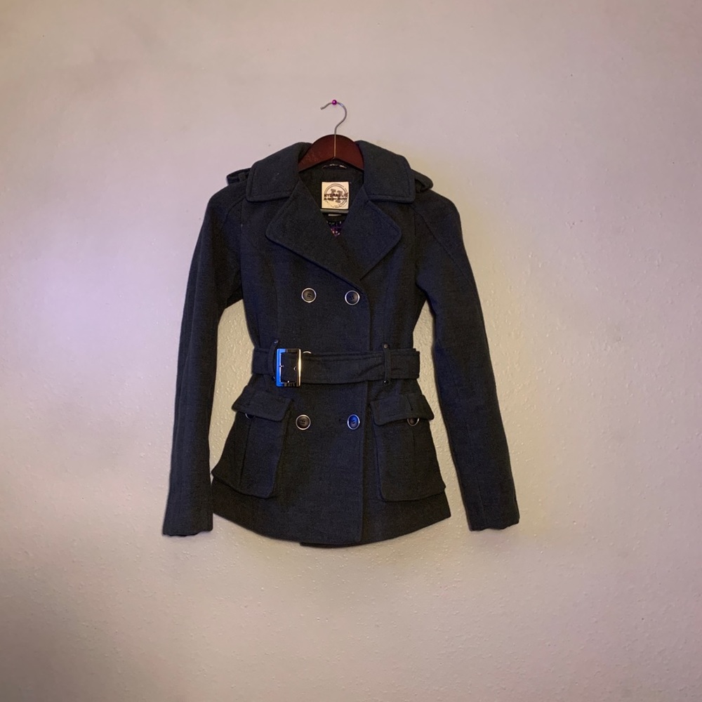 Grey Pea Coat